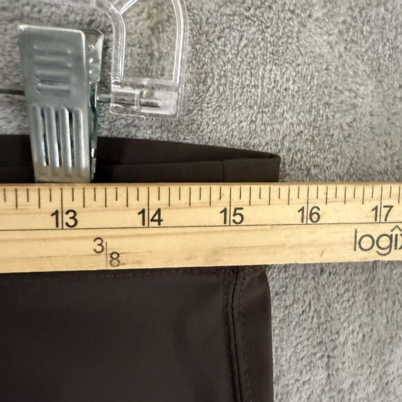 IC by Connie K Brown Size Large Button Hem Cropped Pull On Pants Stretch - Picture 5 of 9